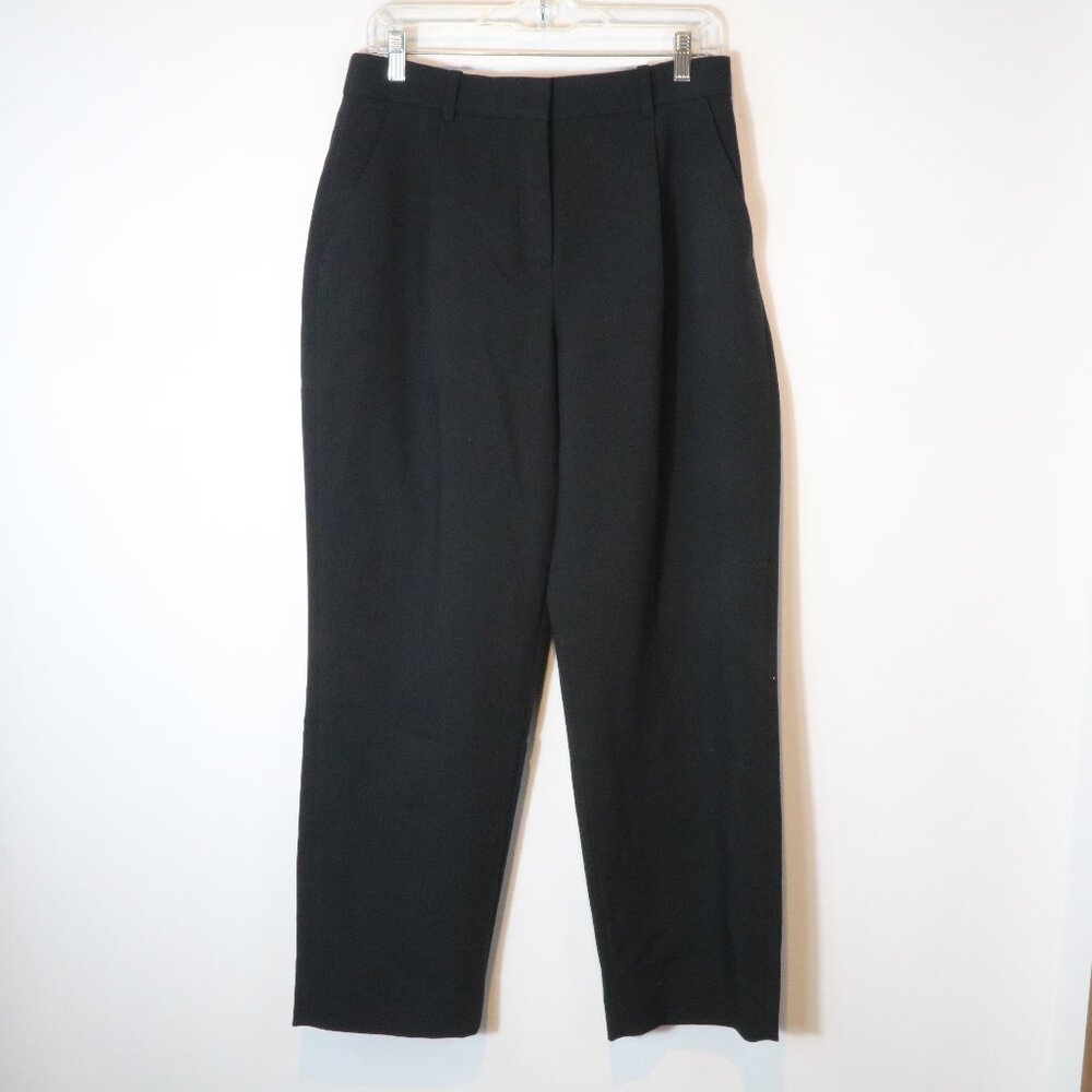 Abercrombie & Fitch Curve Love Tailored Trouser Pants Womens 8 Black High Rise